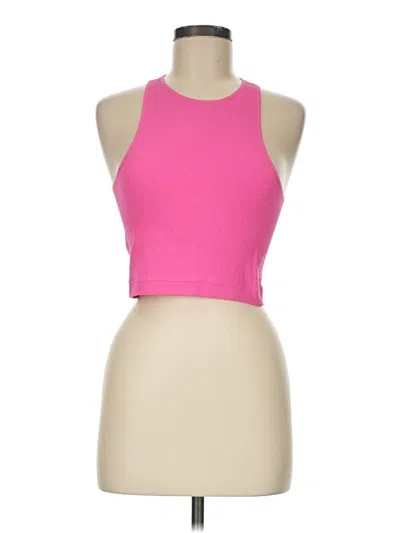 Pre-owned Garage Tank Top Pink Halter Neckline Tops