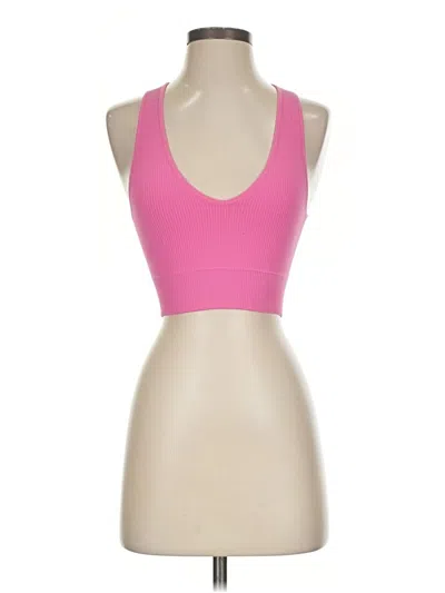 Pre-owned Garage Tank Top Pink Halter Neckline Tops