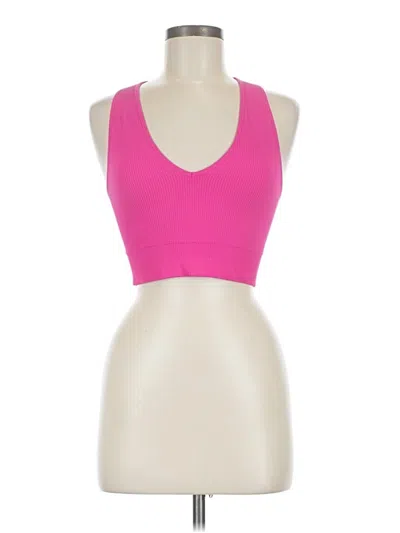 Pre-owned Garage Tank Top Pink Halter Neckline Tops