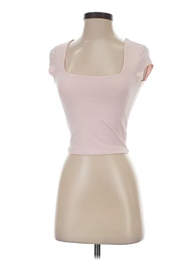 Pre-owned Garage Tank Top Pink Strapless Neckline Tops