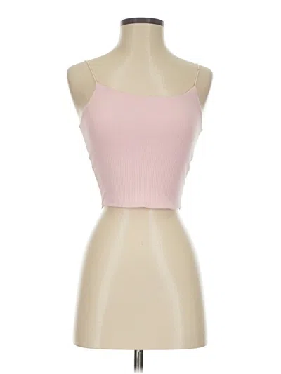Pre-owned Garage Tank Top Pink Strapless Neckline Tops