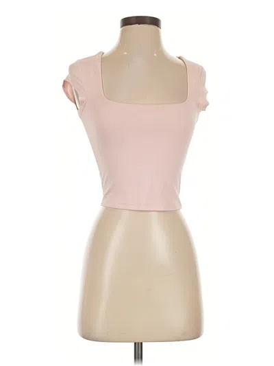 Pre-owned Garage Tank Top Pink Strapless Neckline Tops