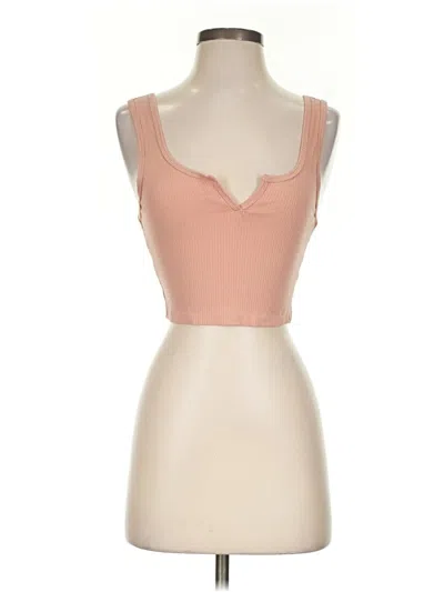 Pre-owned Garage Tank Top Pink Sweetheart Neckline Tops
