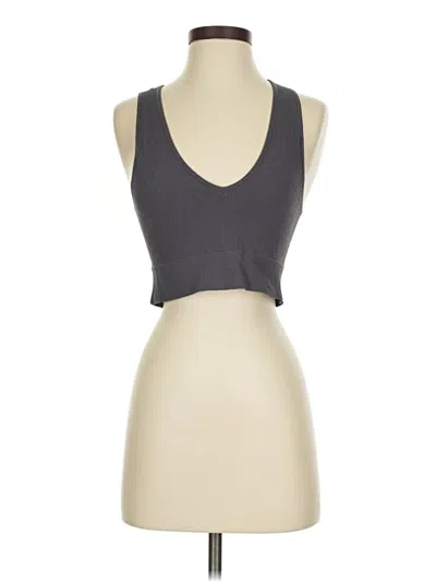 Pre-owned Garage Tank Top Purple Halter Neckline Tops