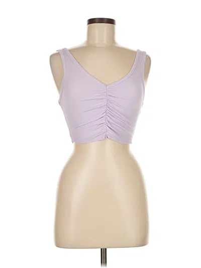 Pre-owned Garage Tank Top Purple Strapless Neckline Tops