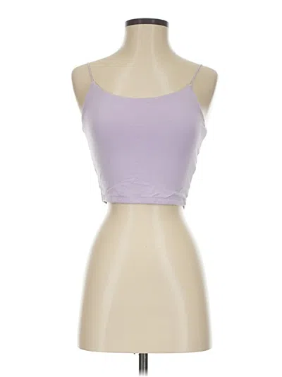 Pre-owned Garage Tank Top Purple Strapless Neckline Tops