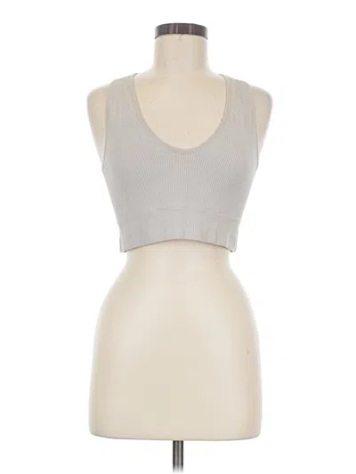 Pre-owned Garage Tank Top Silver Halter Neckline Tops