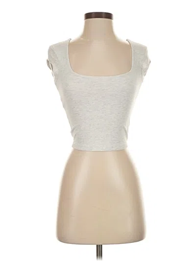 Pre-owned Garage Tank Top Silver Sweetheart Neckline Tops