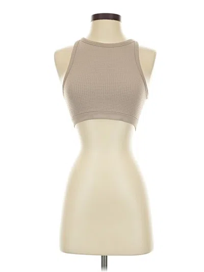 Pre-owned Garage Tank Top Tan Halter Neckline Tops