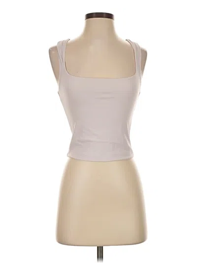 Pre-owned Garage Tank Top Tan Strapless Neckline Tops