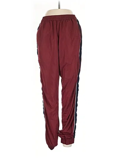Pre-owned Garage Track Pants In Burgundy