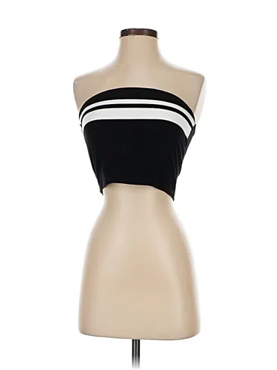 Pre-owned Garage Tube Top Black Strapless Neckline Tops