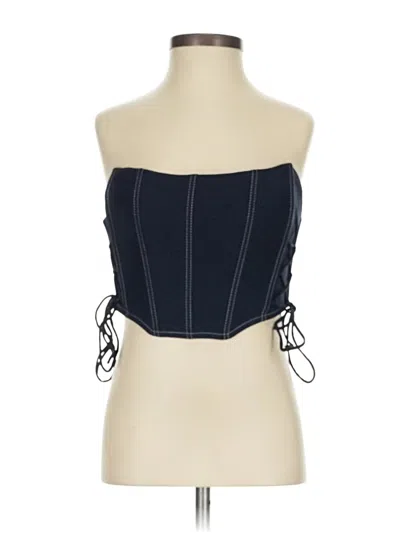Pre-owned Garage Tube Top Black Strapless Neckline Tops