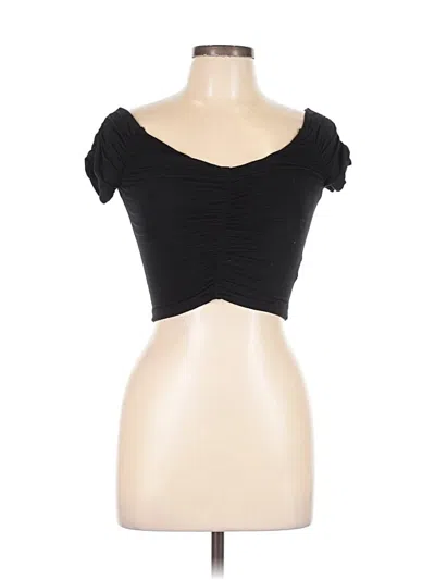Pre-owned Garage Tube Top Black Strapless Neckline Tops