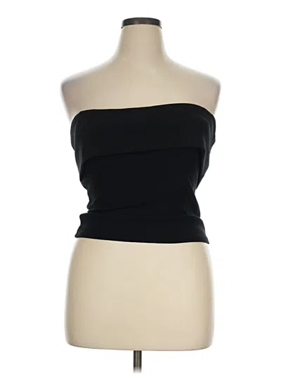 Pre-owned Garage Tube Top Black Strapless Neckline Tops