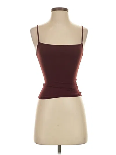 Pre-owned Garage Tube Top Burgundy Strapless Neckline Tops