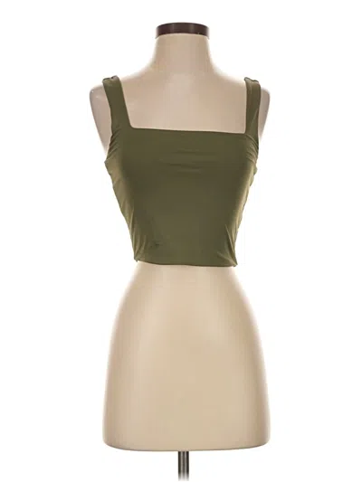 Pre-owned Garage Tube Top Green Square Neckline Tops