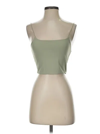 Pre-owned Garage Tube Top Green Strapless Neckline Tops