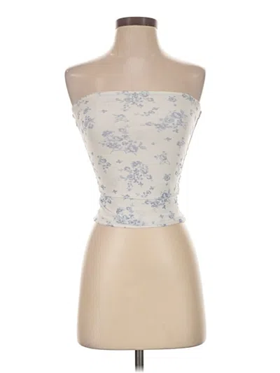 Pre-owned Garage Tube Top Ivory Strapless Neckline Tops
