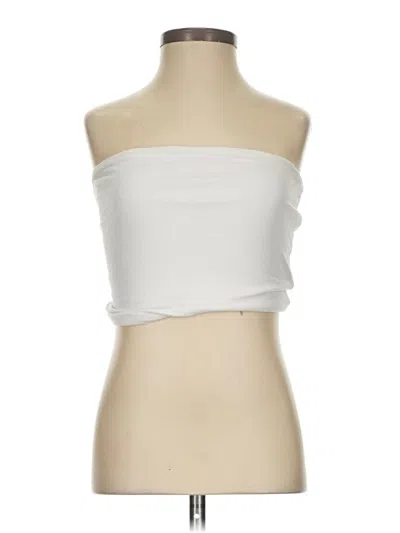 Pre-owned Garage Tube Top Ivory Strapless Neckline Tops In White