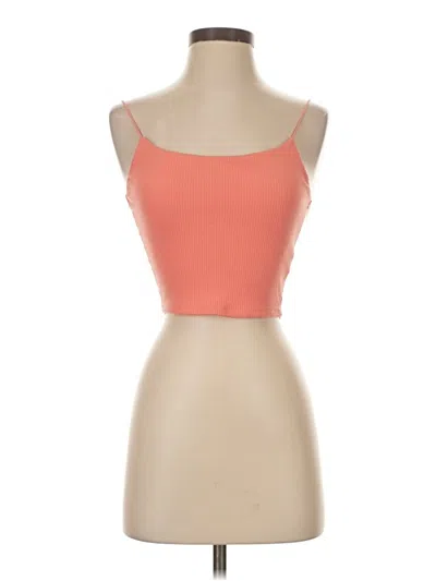 Pre-owned Garage Tube Top Orange Strapless Neckline Tops