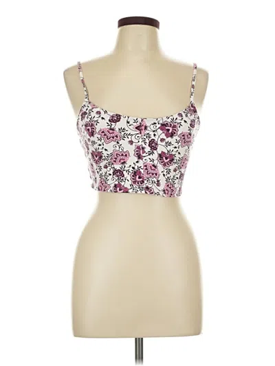 Pre-owned Garage Tube Top Pink Strapless Neckline Tops