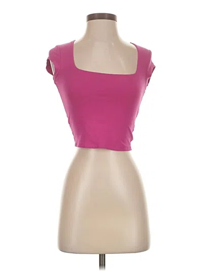 Pre-owned Garage Tube Top Pink Strapless Neckline Tops