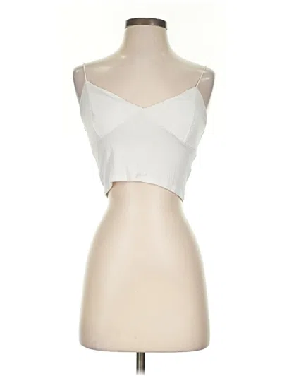 Pre-owned Garage Tube Top Silver Strapless Neckline Tops