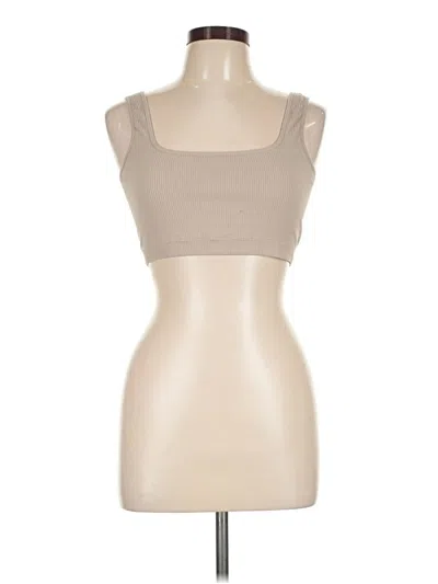 Pre-owned Garage Tube Top Tan Strapless Neckline Tops
