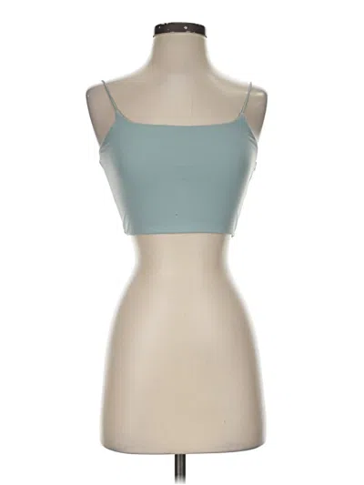 Pre-owned Garage Tube Top Teal Strapless Neckline Tops