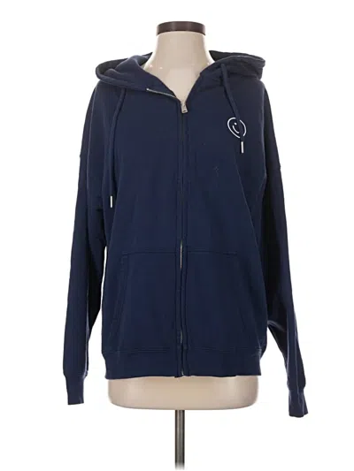 Pre-owned Garage Zip Up Hoodie In Blue