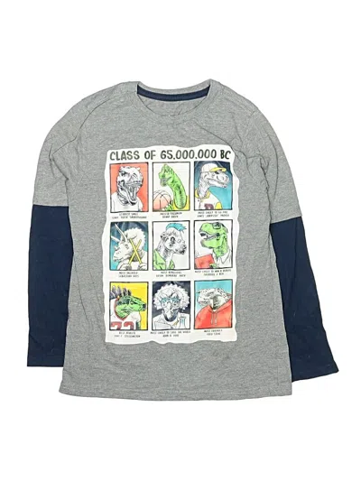 Pre-owned Garan Kids' Long Sleeve T-shirt In Gray