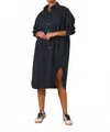 Garance Paris Salvador Midi Shirt Dress In Black In Black