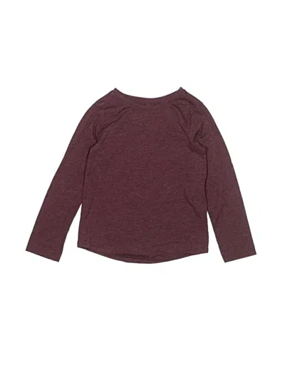 Pre-owned Garanimals Kids' Long Sleeve Henley Shirt In Burgundy