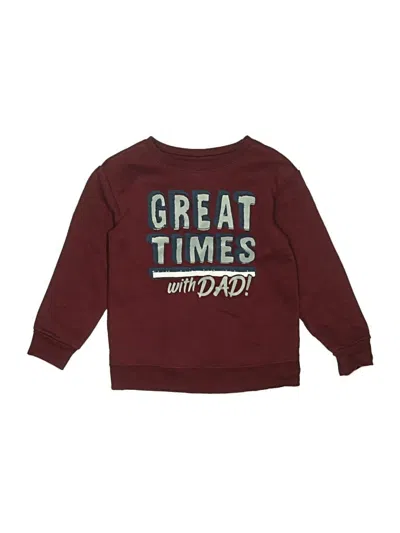 Pre-owned Garanimals Kids' Pullover Sweater In Burgundy