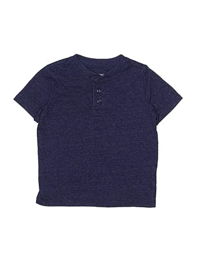 Pre-owned Garanimals Kids' Short Sleeve Henley Shirt In Blue