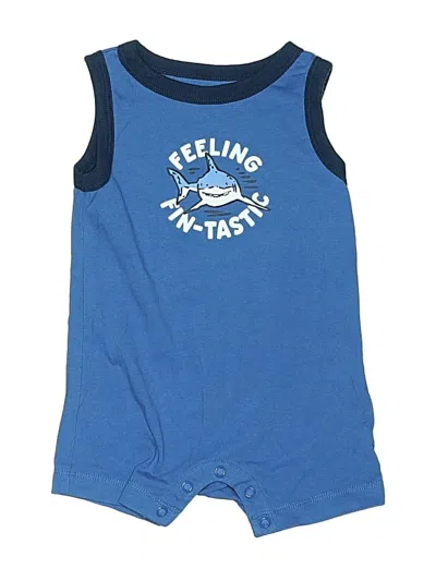 Pre-owned Garanimals Babies' Short Sleeve Onesie In Blue