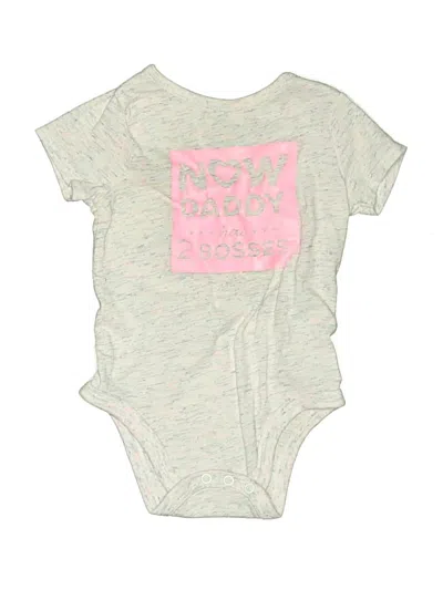 Pre-owned Garanimals Kids' Short Sleeve Onesie In Green