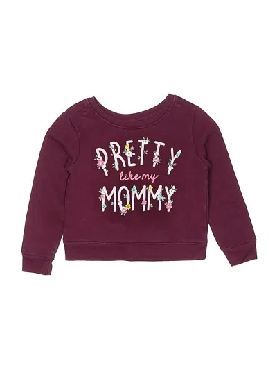 Pre-owned Garanimals Kids' Sweatshirt In Burgundy