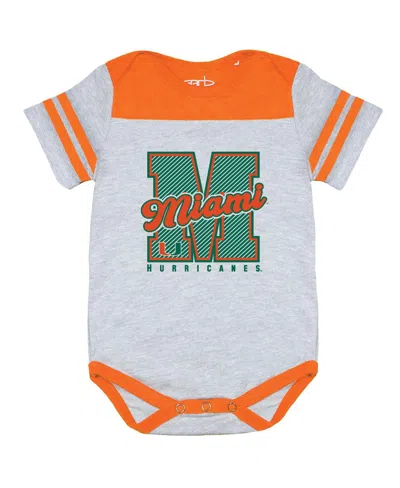 Garb Baby Boys And Girls Orange Miami Hurricanes Thomas Bodysuit In Multi