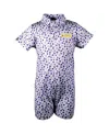 Garb Baby Boys And Girls White Lsu Tigers Earnest Polo Romper In White