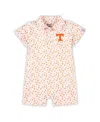 Garb Baby Boys And Girls White Tennessee Volunteers Earnest Polo Romper