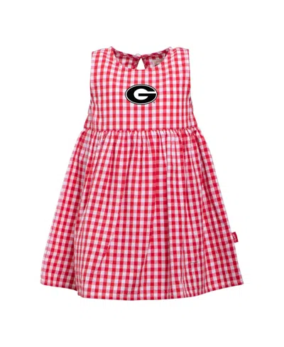 Garb Baby Girls' Loren Georgia Bulldogs Gingham A-line Dress In Multi