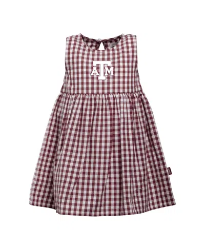 Garb Baby Girls' Loren Texas A&m Aggies Gingham Sleeveless Dress In Multi