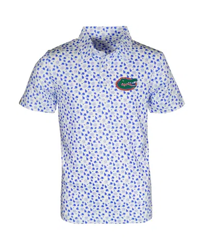 Garb Kids' Big Boys And Girls White Florida Gators Earnest Allover Print Polo Shirt