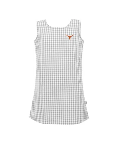 Garb Babies' Girls Toddler  Gray Texas Longhorns Woven Gingham Dress
