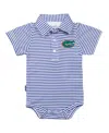 Garb Infant Boys And Girls  Royal, White Florida Gators Carson Striped Short Sleeve Bodysuit In Royal,white