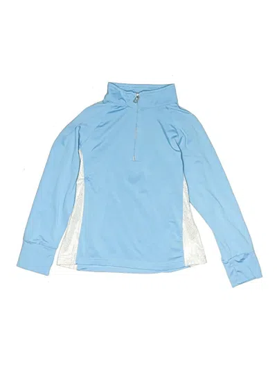 Pre-owned Garb Kids' Long Sleeve Top Blue Turtleneck Tops