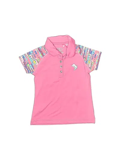 Pre-owned Garb Kids' Rash Guard In Pink