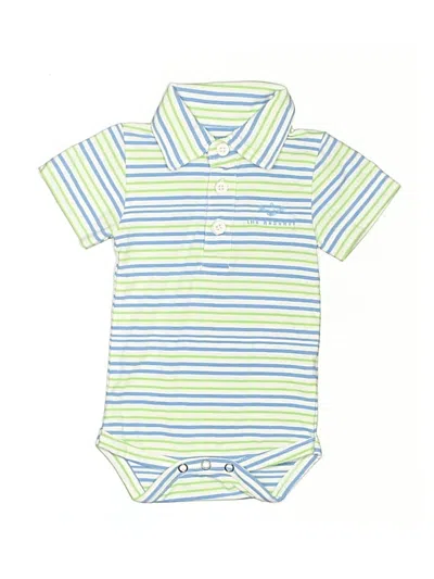 Pre-owned Garb Babies' Short Sleeve Onesie In Blue